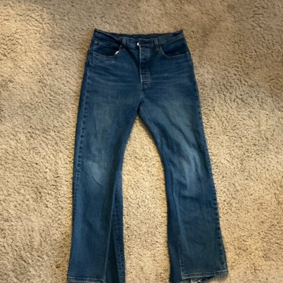 Levi's Other - Blue Levi 501 flare rework jeans